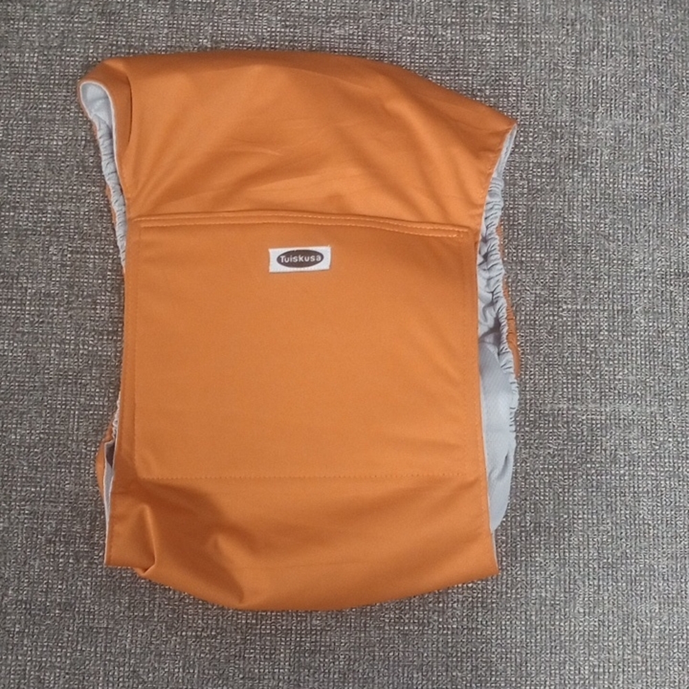 Kushies Orange Diaper Cover